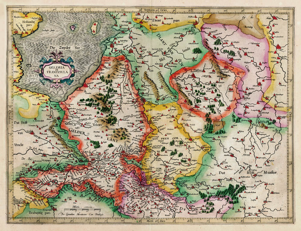 Geldria et Transysulana 1607 Mercator-Hondius